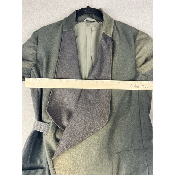 Brunello Cucinelli Coat Womens 40 EU 4 US Wool Silk Blend Belted Luxury Trench - Picture 6 of 16